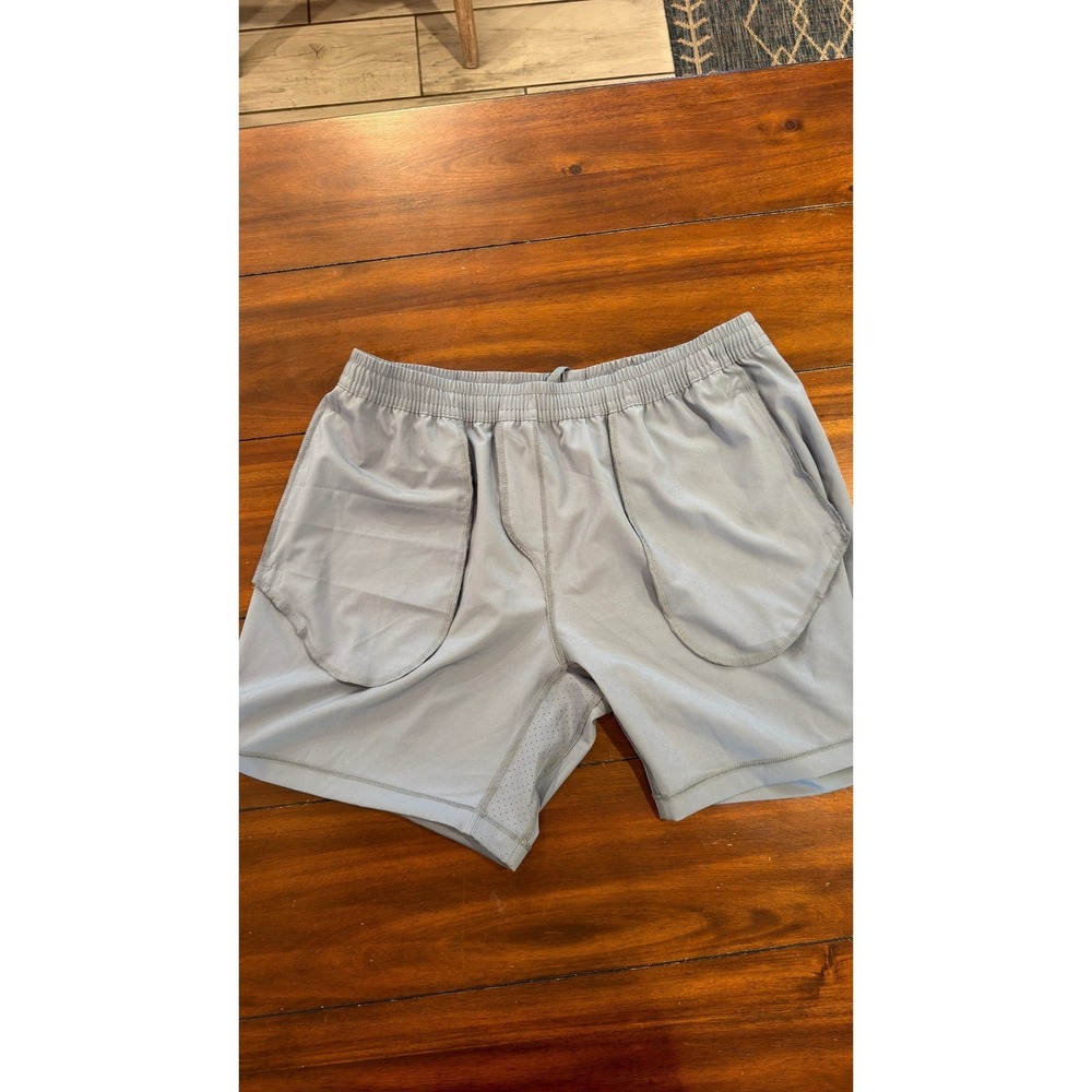 LSKD Rep Short Mens XL Blue Grey Athletic Training Gym Shorts MAST0005 - Picture 10 of 16